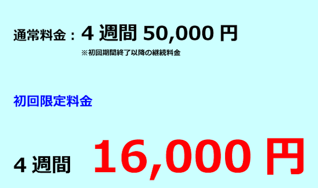 本物だからこその自信 利用料金画像