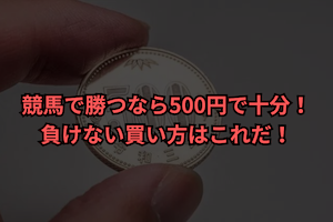 競馬　500円　買い方　サムネイル