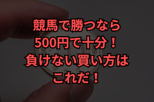 競馬　500円　買い方　サムネイル