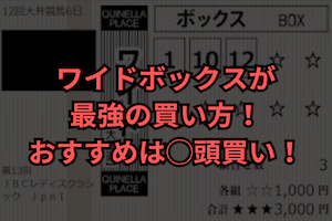 競馬　ワイドボックス　サムネイル