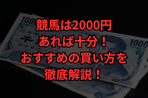 競馬　2000円　買い方　サムネイル