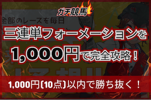 10点以内で勝つ！三連単フォーメーションを1,000円で完全攻略！