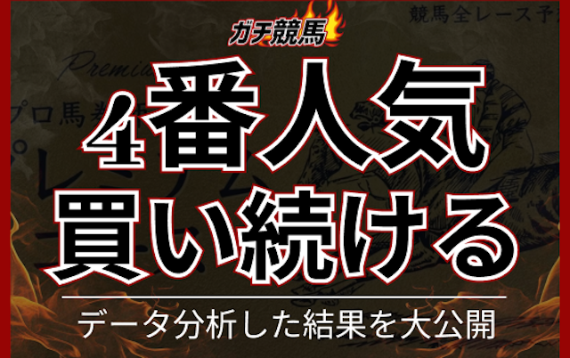 競馬　4番人気買い続ける　トップ画像