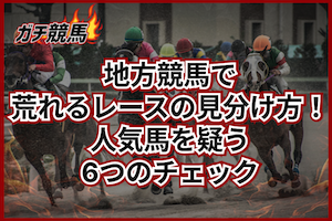地方競馬で荒れるレースの見分け方！人気馬を疑う6つのチェック
